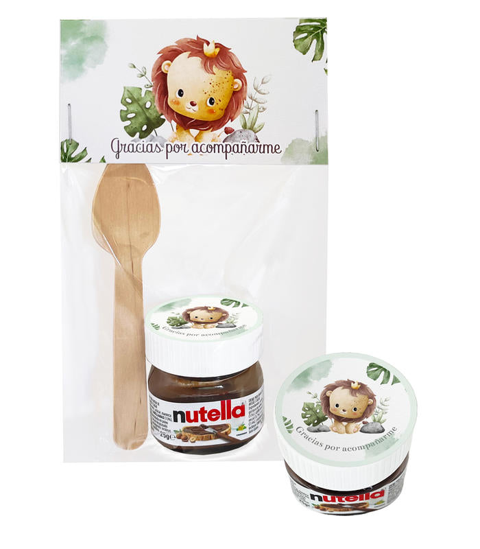 PACK LEONCITO CON NUTELLA Y CUCHARA