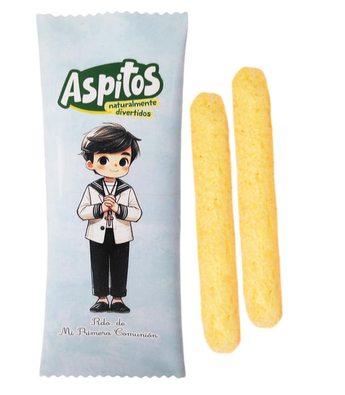 PAQUETE ASPITOS NIÑO COMUNIÓN AZUL