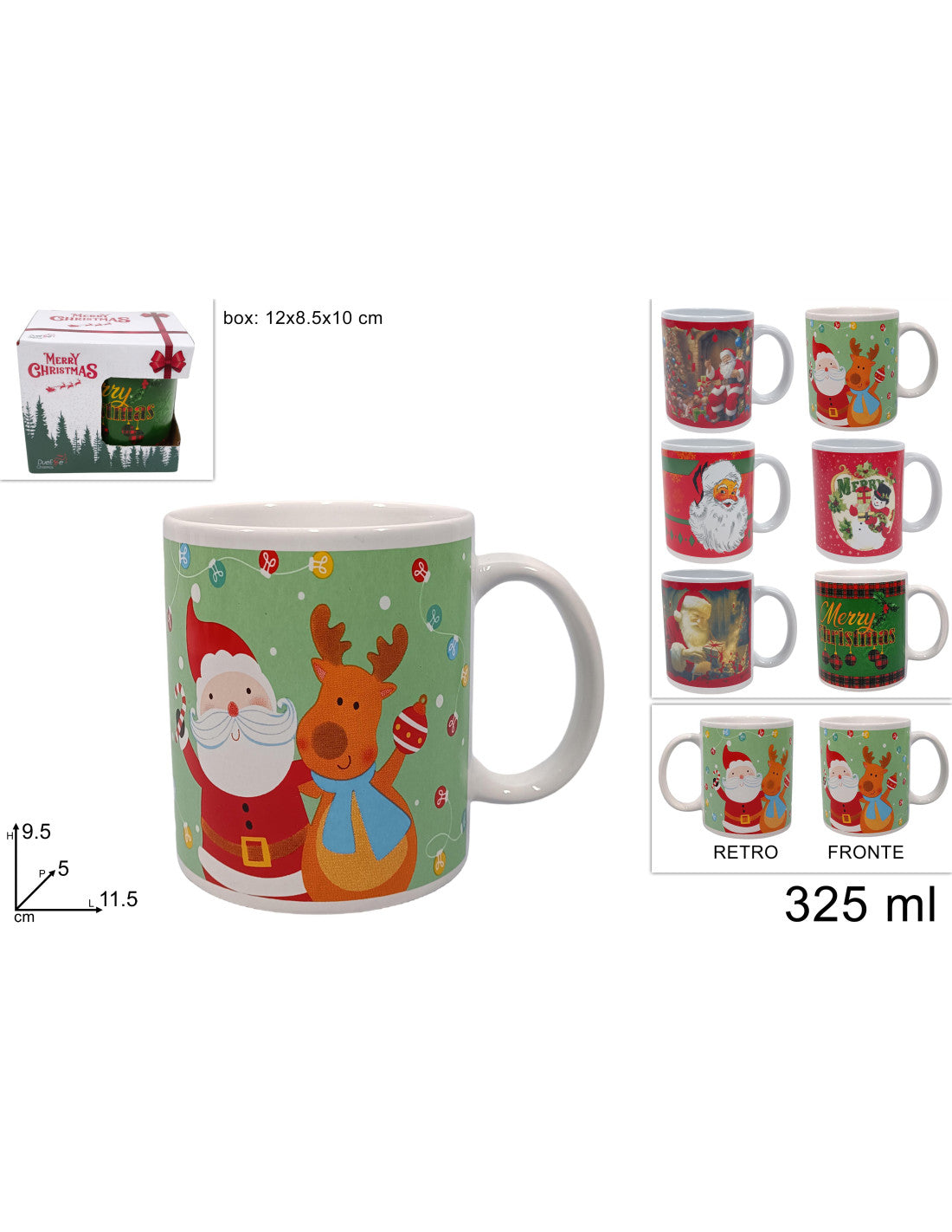 Taza navideña de 325 ml