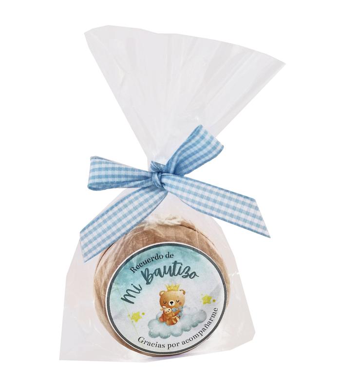 YOYÓ EN CELOFÁN CON PEGATINA OSO AZUL