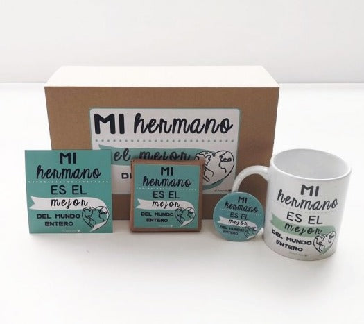 Kit Hermano "Mi Hermano Es El Mejor Del Mundo Entero"
