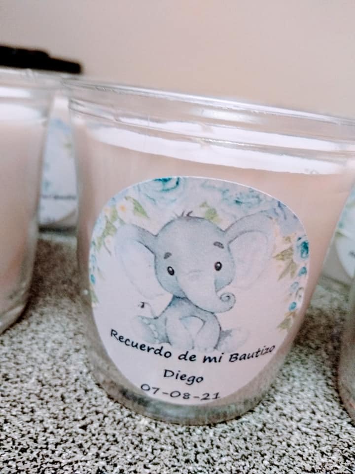 Vela Bautizo Personalizada