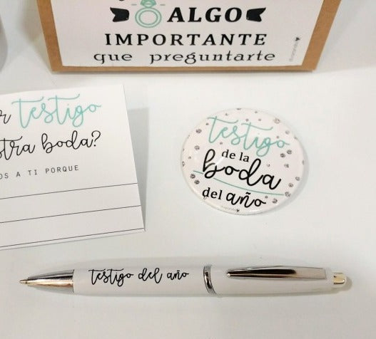 Kit ¿Quieres Ser Testigo De Nuestra Boda?
