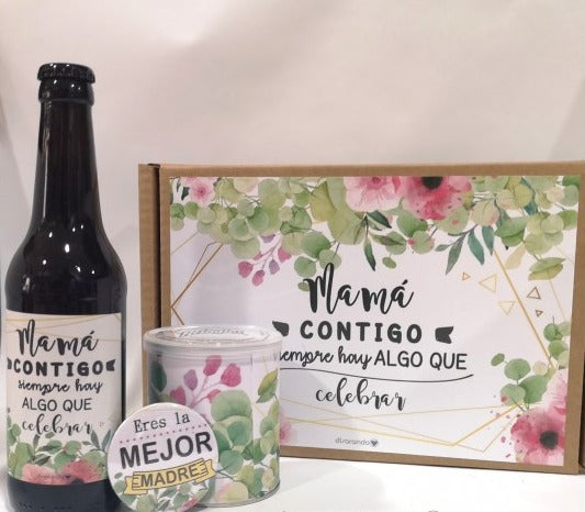 Kit Cerveza "Mamá Contigo Siempre Hay Algo Que Celebrar"