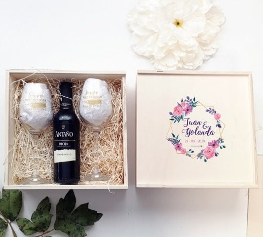 Caja Madera Doble Vino
