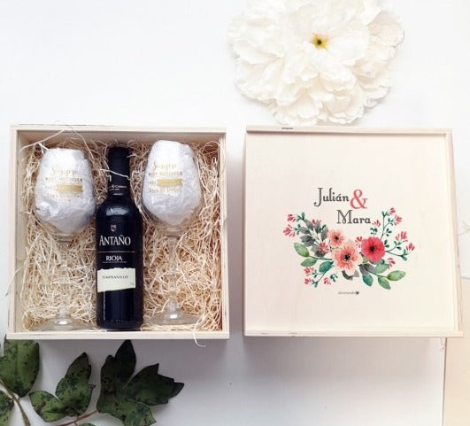 Caja Madera Doble Vino