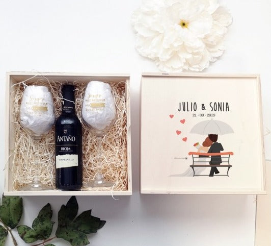 Caja Madera Doble Vino