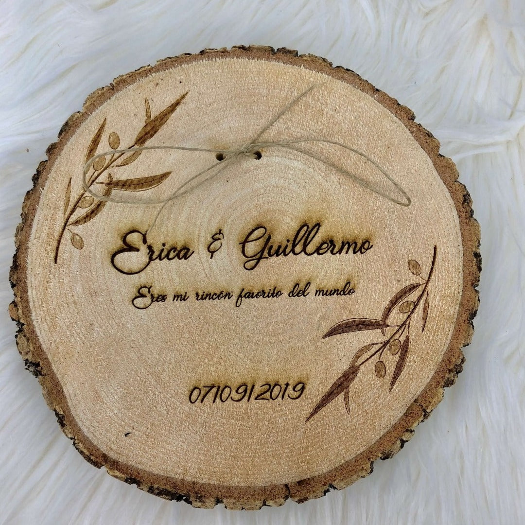 Porta Alianza Rodaja de Madera