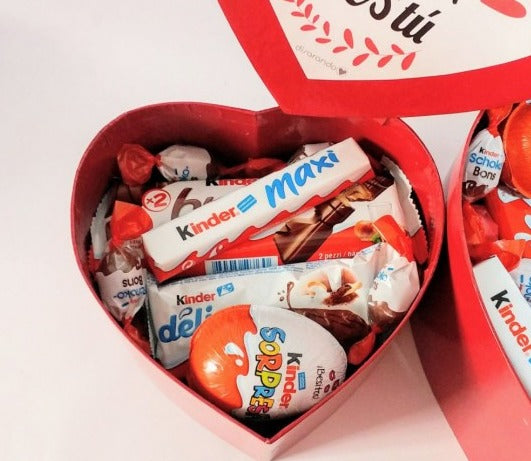 CAJA CORAZÓN KINDER