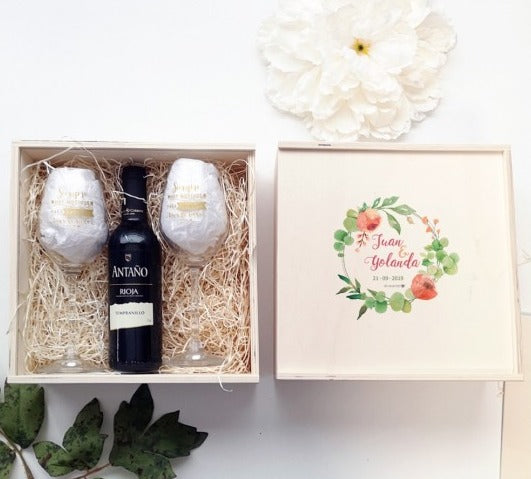 Caja Madera Doble Vino