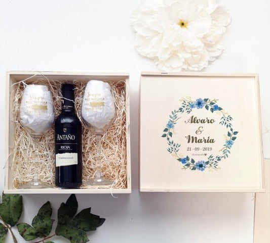 Caja Madera Doble Vino