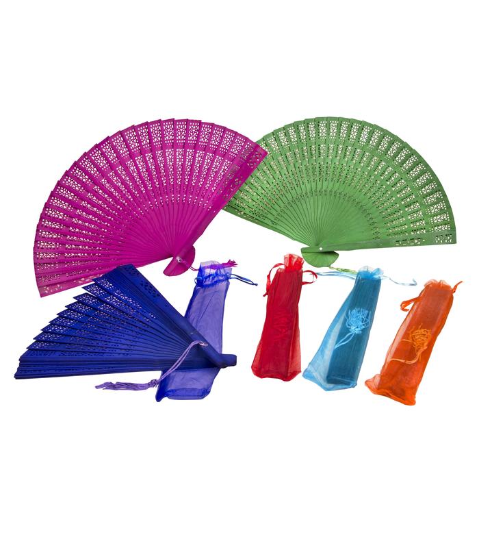 ABANICO DE MADERA CALADO SURTIDO