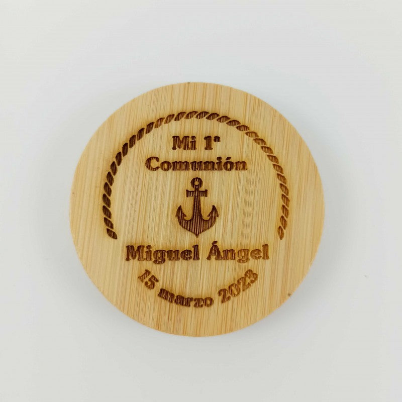 Abridor Bambú personalizado Comunión
