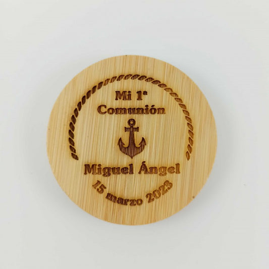 Abridor Bambú personalizado Comunión