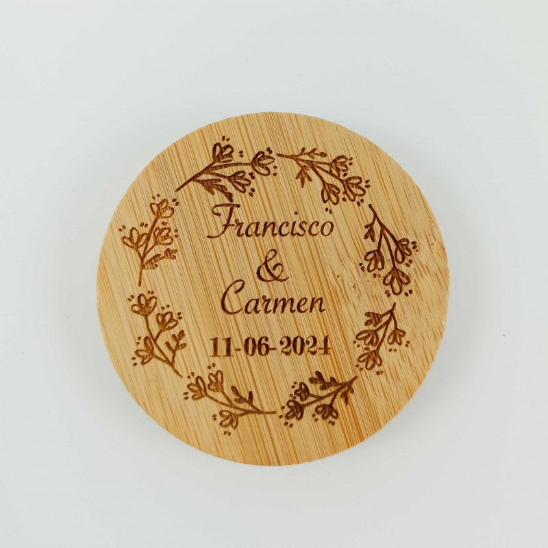 Abridor Bambú personalizado Boda