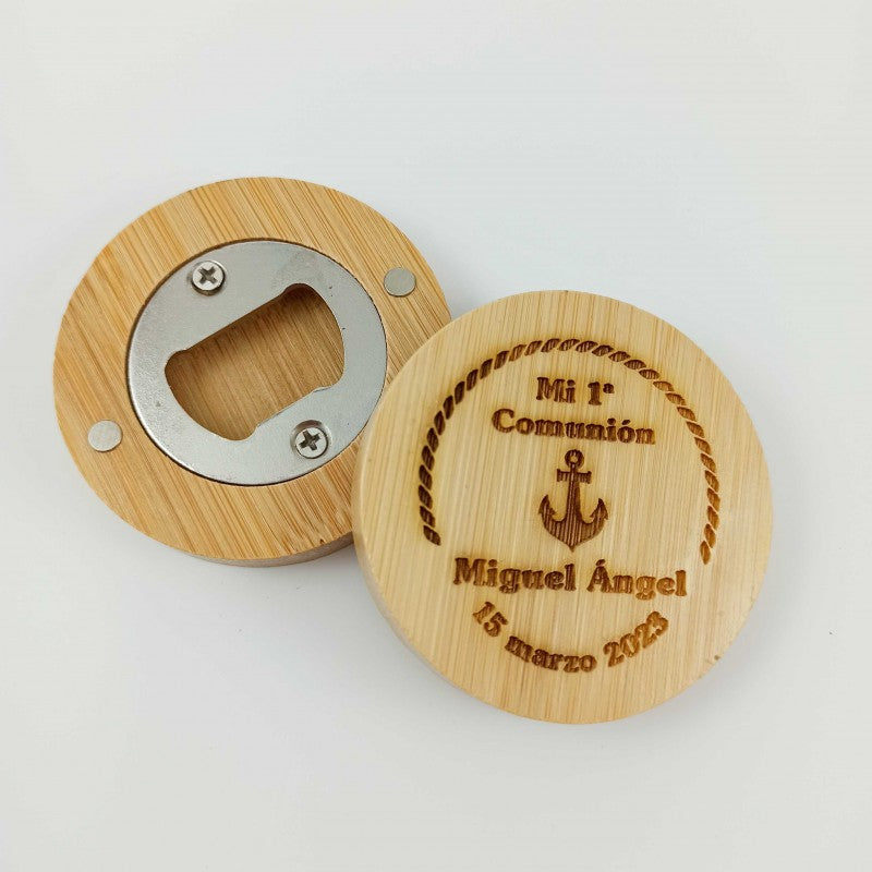 Abridor Bambú personalizado Comunión
