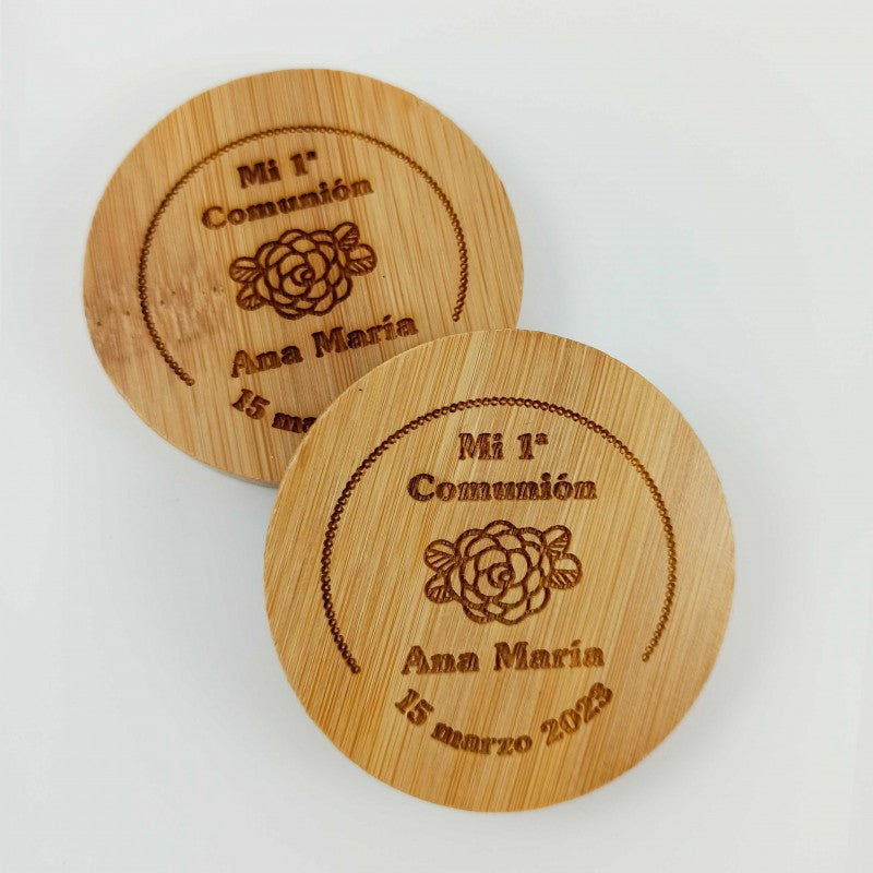 Abridor Bambú personalizado Comunión