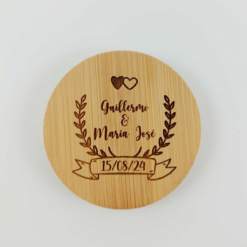 Abridor Bambú personalizado Boda