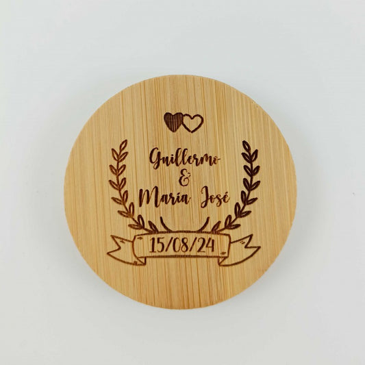 Abridor Bambú personalizado Boda