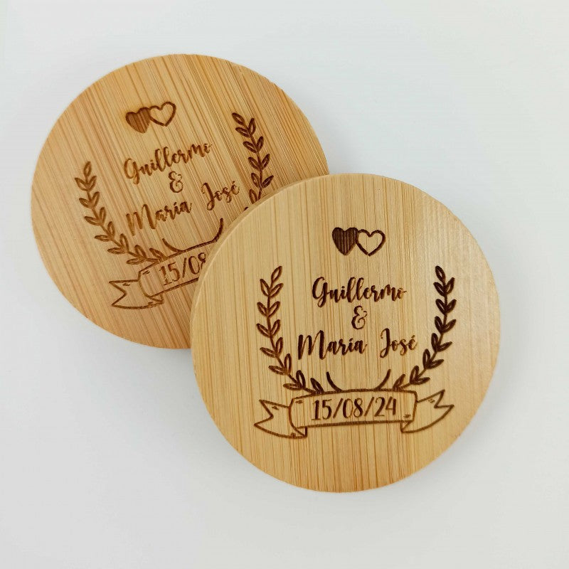 Abridor Bambú personalizado Boda