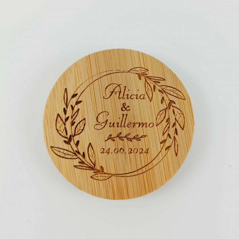 Abridor Bambú personalizado Boda