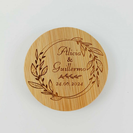 Abridor Bambú personalizado Boda