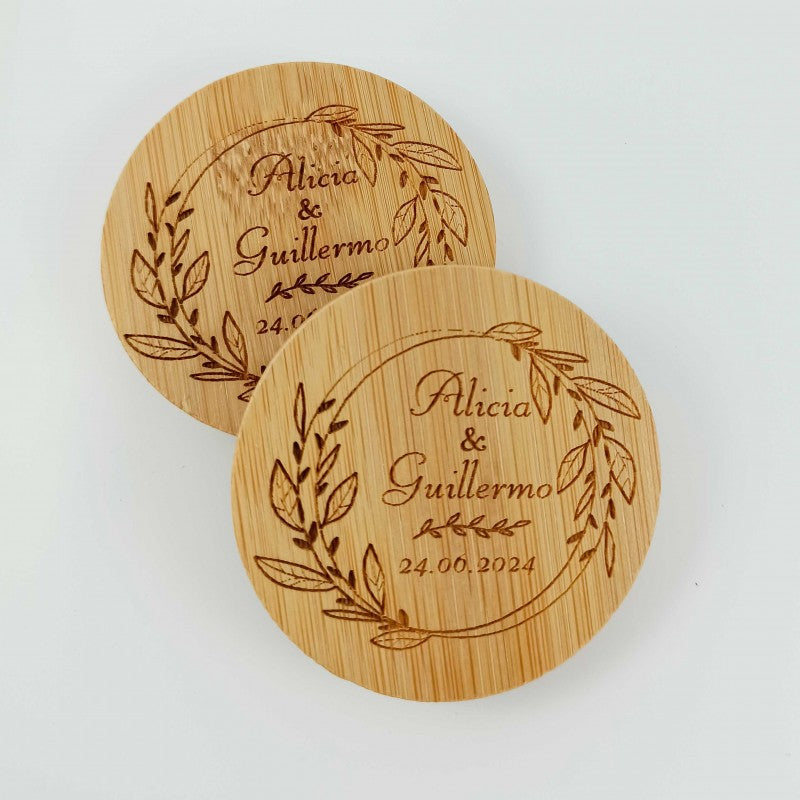 Abridor Bambú personalizado Boda