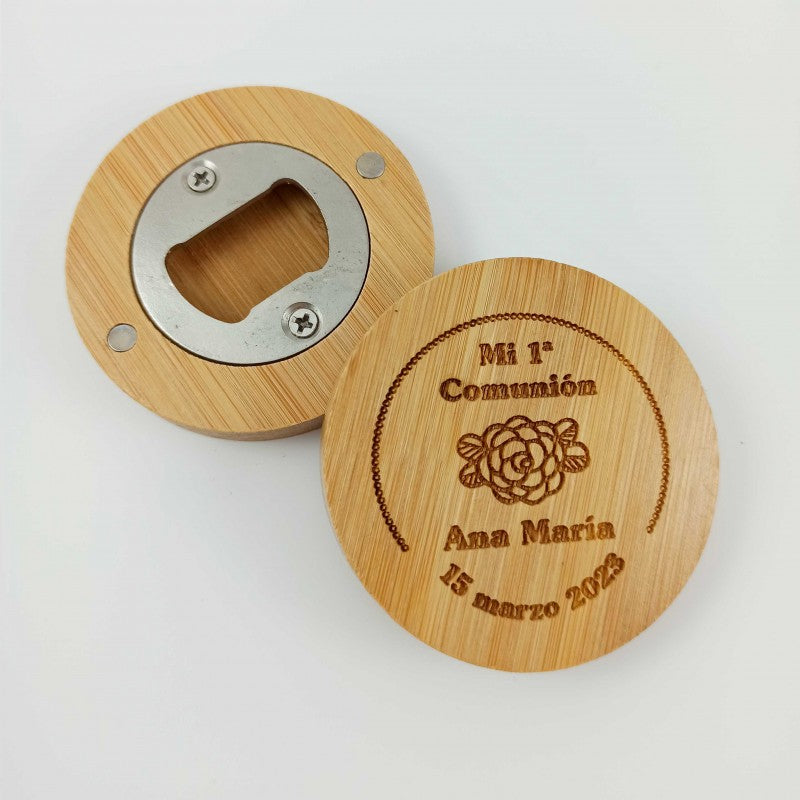 Abridor Bambú personalizado Comunión