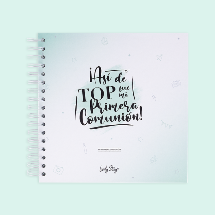 Álbum de fotos Comunión mint - Así de top fue mi Primera Comunión