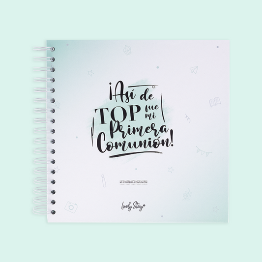 Álbum de fotos Comunión mint - Así de top fue mi Primera Comunión