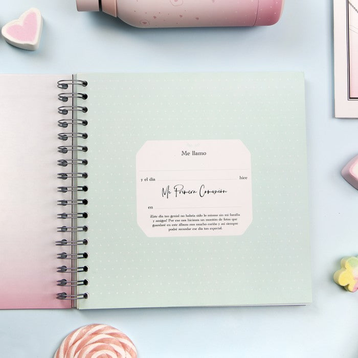 Álbum de fotos Comunión amarillo - Así de top fue mi Primera Comunión