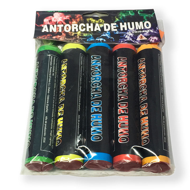 Pack de 5 antorchas de humo