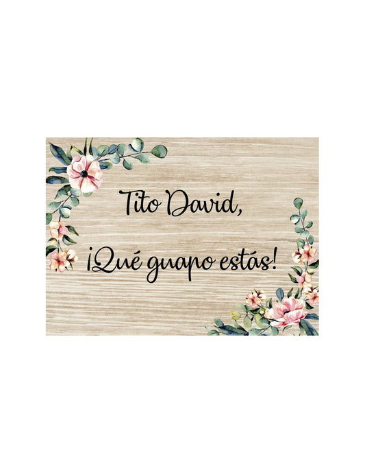 Cartel Personalizado Boda