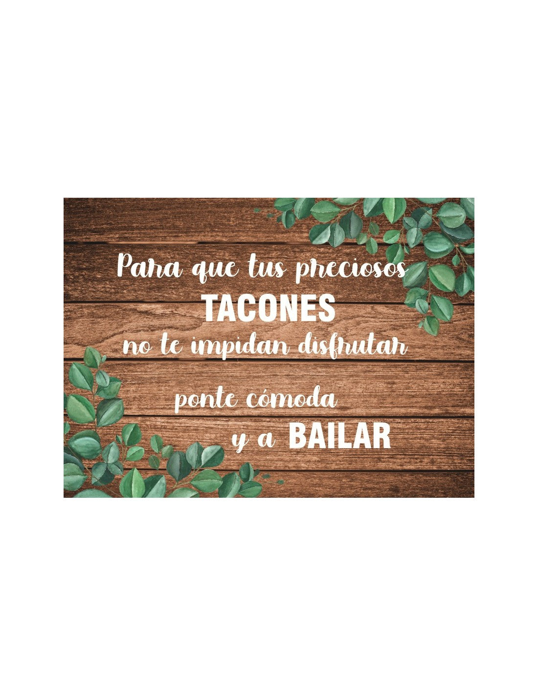 Cartel Personalizado Boda