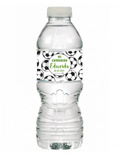 Botella Agua Personalizada Modelo Fútbol