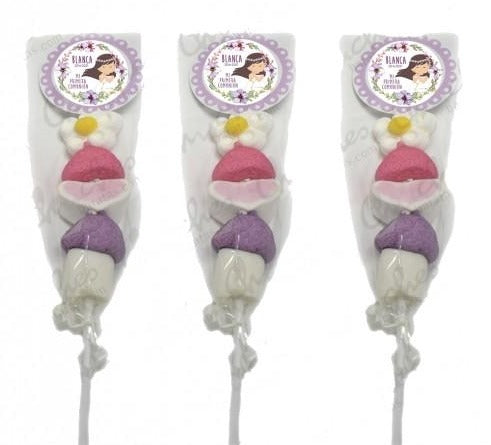 Brocheta Personalizable Modelo Niña Flores