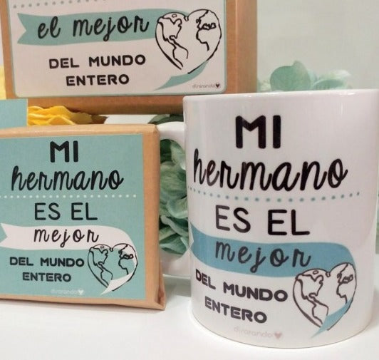 Kit Hermano "Mi Hermano Es El Mejor Del Mundo Entero"