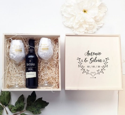 Caja Madera Doble Vino