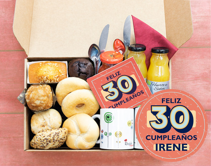Caja de desayuno "Feliz Cumpleaños"