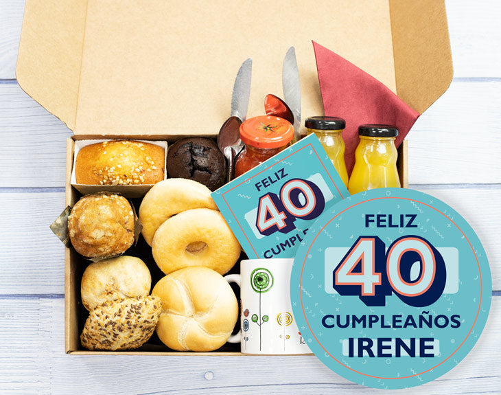 Caja de desayuno "Feliz Cumpleaños"