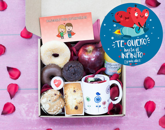 Caja de desayuno "Te quiero infinito"