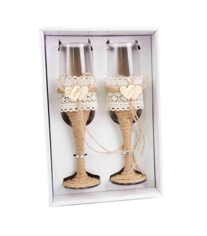 JUEGO DE COPAS RÚSTICAS