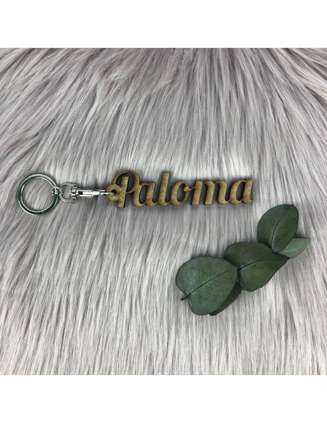 Llavero Nombre de Madera