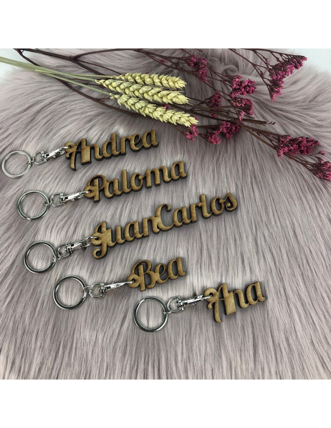 Llavero Nombre de Madera