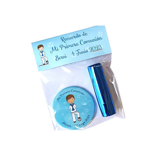 Pack espejo y bálsamo labial niño